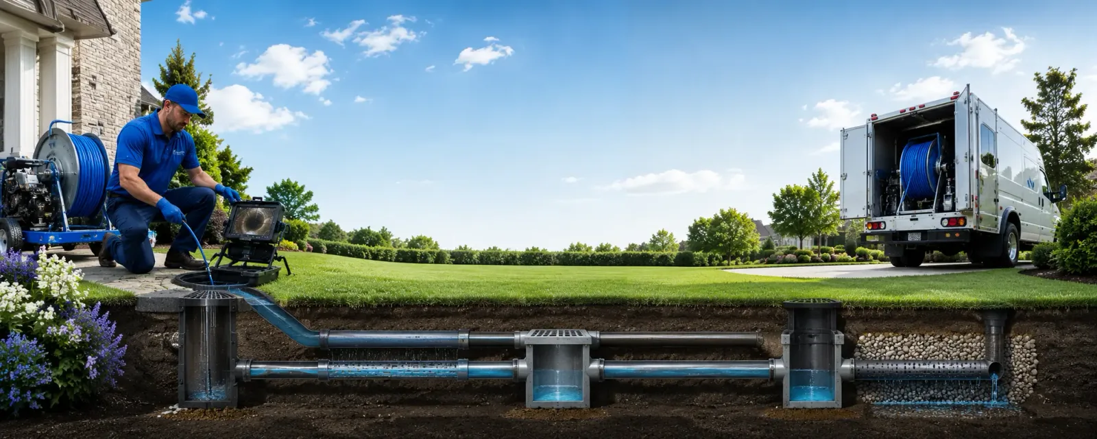 Outdoor drain cleaning information for White Plains, MD